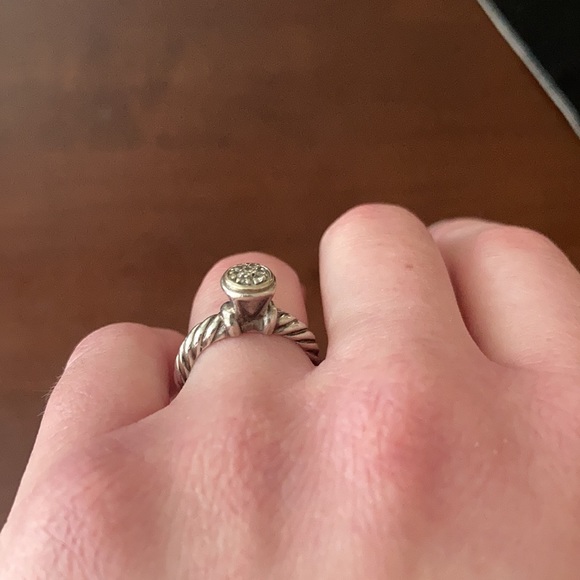 David Yurman Pave & Sterling ring - Picture 7 of 14
